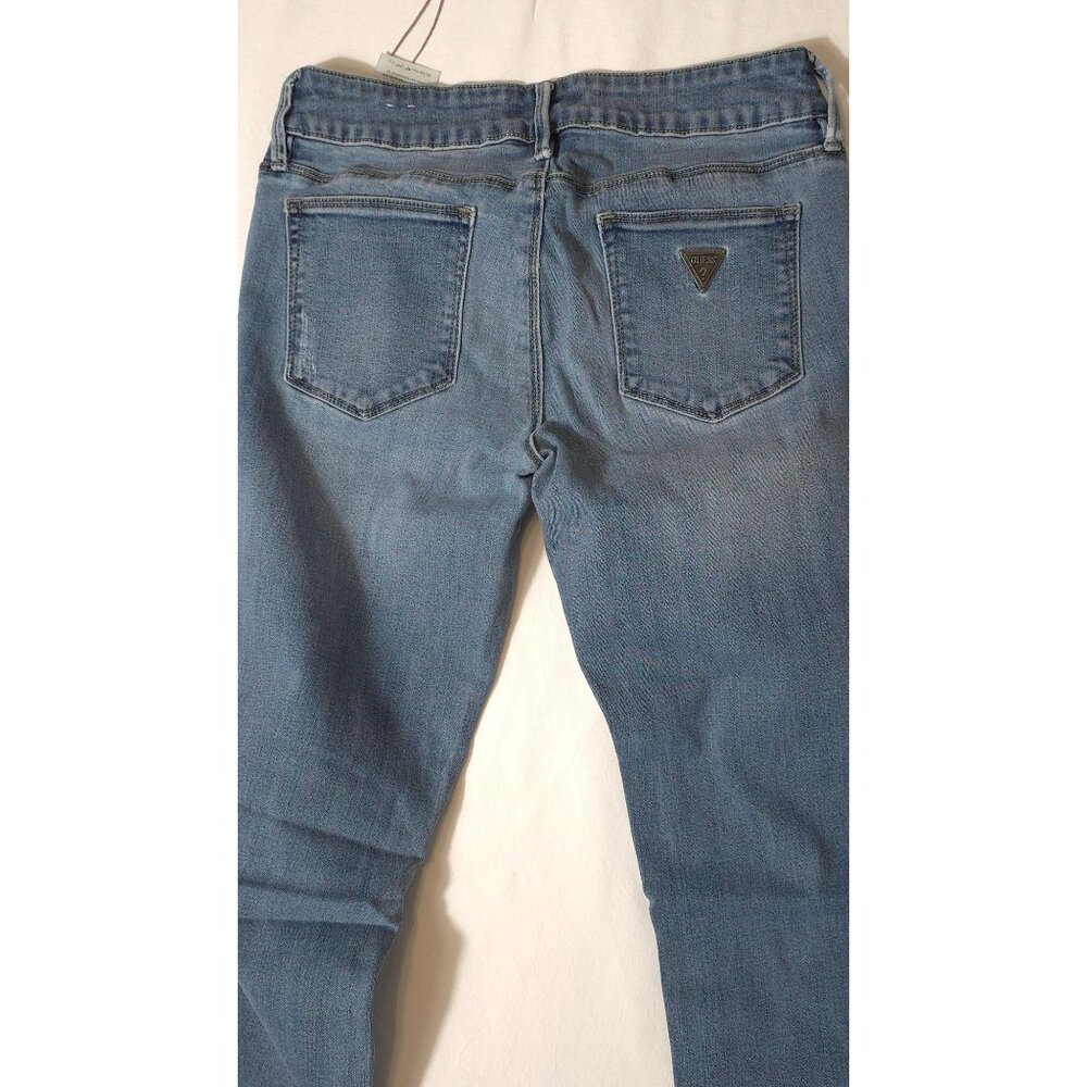 Guess Los Angeles Distressed Skinny Jeans Size 27 Blue Denim Womens - Picture 7 of 7